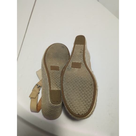 Women's Toms Monica Slingback Wedge, Size 9- Tan/Cream - Picture 5 of 6